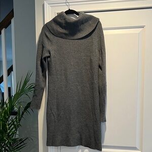 Vineyard Vines Charcoal Turtleneck Sweater Dress